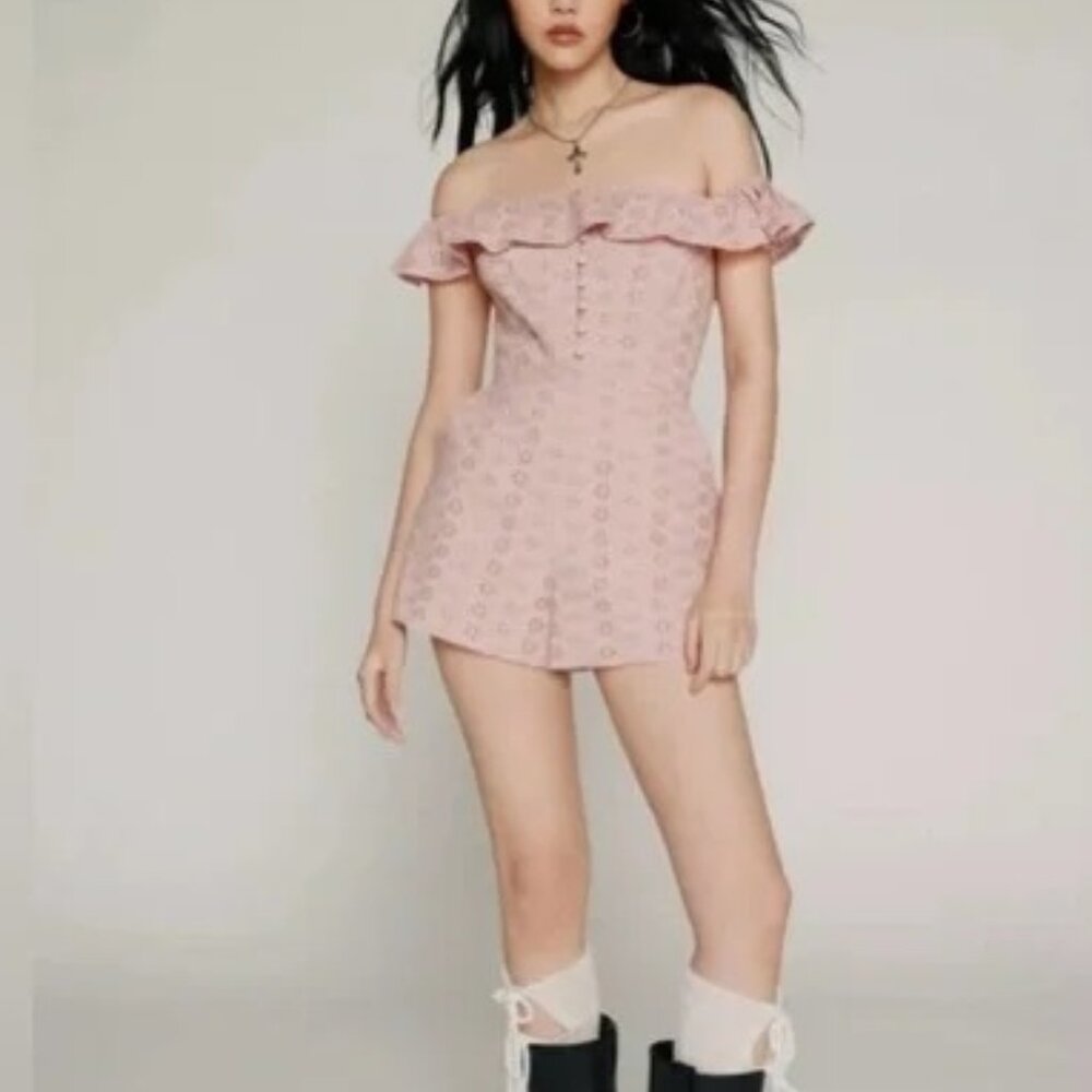 NWOT Kimchi Blue Jeena Off-Shoulder Romper